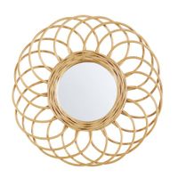 Miroir rond en rotin D34 | Maisons du Monde