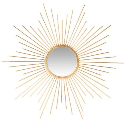 Miroir soleil en métal doré D50 | Maisons du Monde