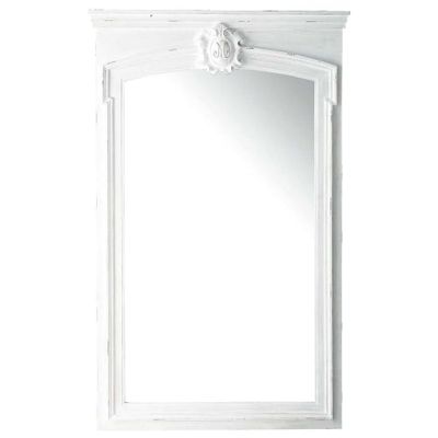 Miroir trumeau en paulownia blanc 100x160 | Maisons du Monde