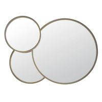 Miroirs ronds en métal coloris bronze 100x72 | Maisons du Monde