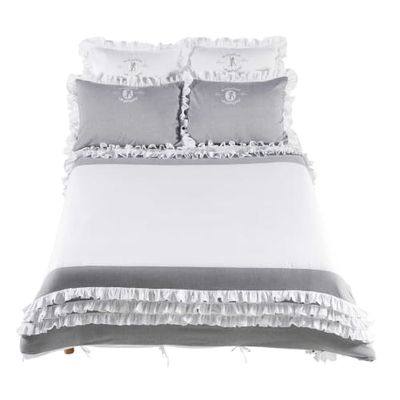 Parure de lit x 240 cm en coton blanche | Maisons du Monde