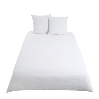 Parure de lit en lin blanc 220x240 | Maisons du Monde