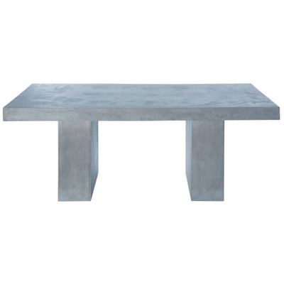 Table de jardin en magnésie effet béton 8/10 personnes L200 | Maisons du Monde