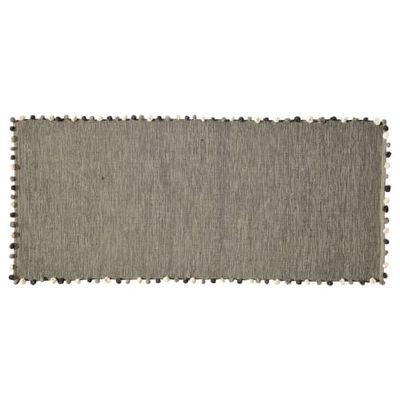Tapis en coton gris 80x200 | Maisons du Monde