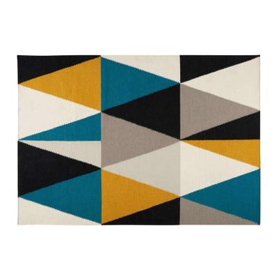 Tapis motifs triangles multicolores 200X140cm | Maisons du Monde