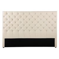 Tête de lit capitonnée vintage en lin L 180 cm | Maisons du Monde