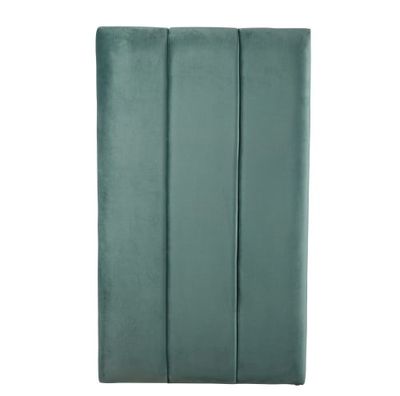 Tête de lit modulable professionnelle en velours vert 70x119 | Maisons du Monde