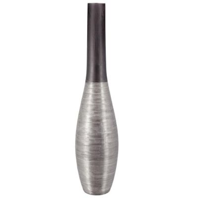 Vase en argile argenté H 76 cm | Maisons du Monde
