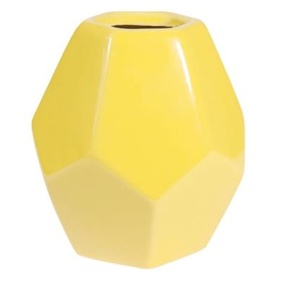 Vase en céramique jaune H 21 cm | Maisons du Monde