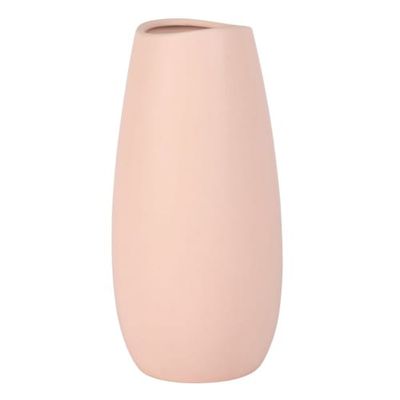 Vase en grès beige rosé H25 | Maisons du Monde