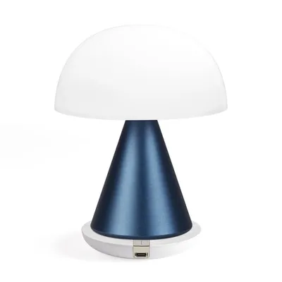 Lampe LED portable large en ABS bleu marine MINA L