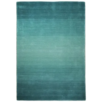 Tapis dégradé de couleur en laine Turquoise 140x200 WOOL COMFORT