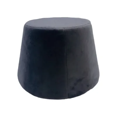 Pouf recouvert de velours noir 31,5x34x46,5cm VELOURS