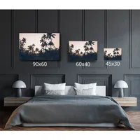 Photographie d'art des BestJobers 30x45 cm sur alu PALMIERS AU KERALA