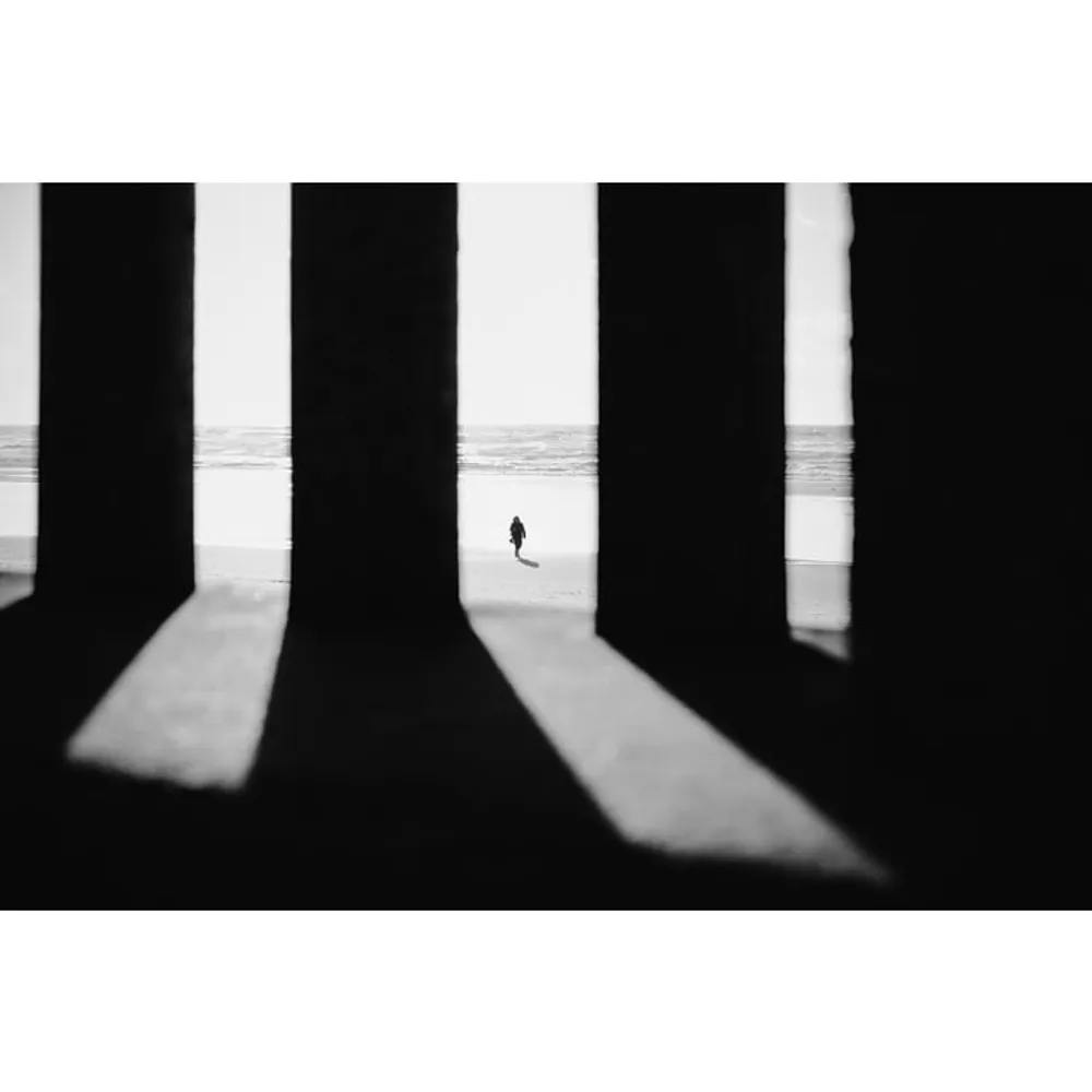 Photographie d'art d'Alexandre Lawniczak 40x60 cm sur plexi ENTRE OMBRE ET LUMIERE