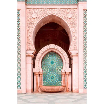 Tableau sur toile architecture marocaine 30x45cm MAROC