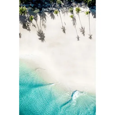 Tableau sur toile plage tropicale 30x45cm plage