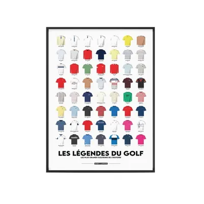 Affiche Golf - Les Légendes du Golf - 40 x 60 cm GOLF