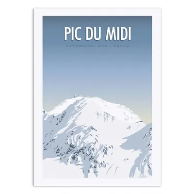 Affiche d'art x cm PIC DU MIDI