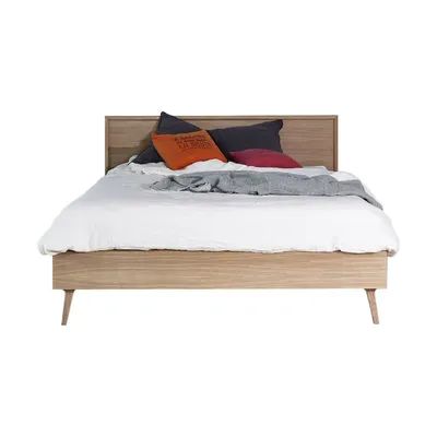 Lit 140x200 cm bois massif bois HOLDA