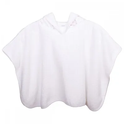 Poncho de bain -2 ans rose ANIMAUX ROSE