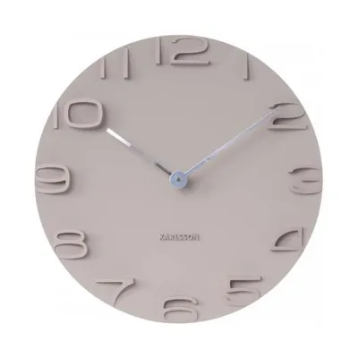 Horloge on the edge plastique gris WALL CLOCK