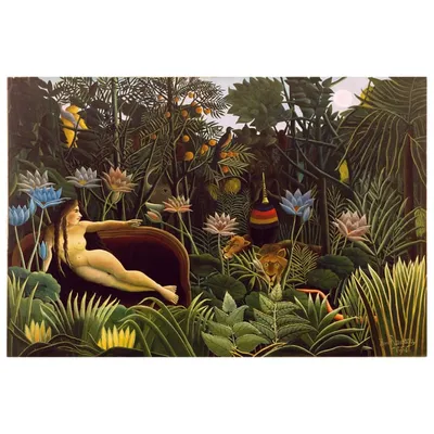 Tableau impression sur toile Le Rêve Henri Rousseau 80x120cm