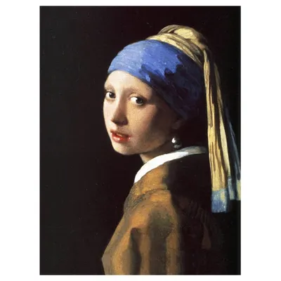 Tableau La Jeune Fille à la Perle Jan Vermeer 80x100cm