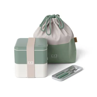 Pack lunch box adulte vert natural 1,7L PACK SQUARE