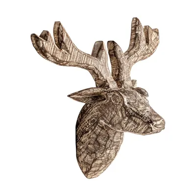 Figurine en bois en marron 34x17x36 REINDEER