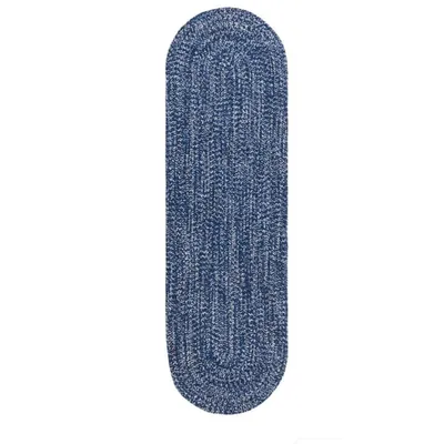 Tapis en jute bleu 120x120 cm JUTY