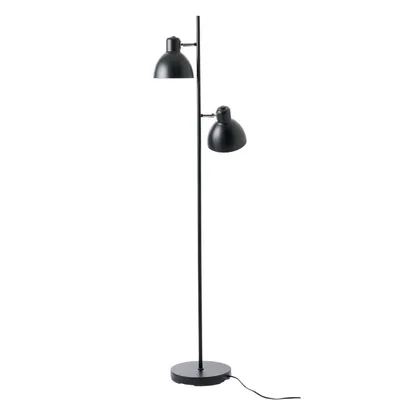 Lampadaire en métal noir mat et chrome, h 160 cm d 16 cm Skagen SKAGEN