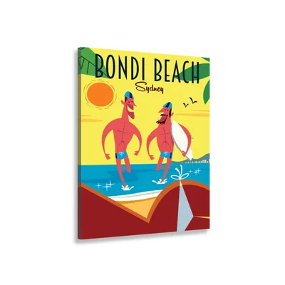 Tableau surf à bondi beach imprimé sur toile 30x50cm