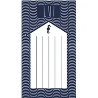 Serviette de plage velours 100x180 cm CABINE LUI