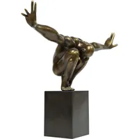 Statuette homme en polyrésine bronze 75x52 ATHLET
