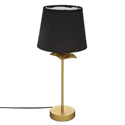 Lampe droite palmier doré H45,5cm