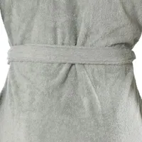 Peignoir homme à capuche uni coton bio vert OSMOSE