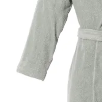 Peignoir homme à capuche uni coton bio vert OSMOSE