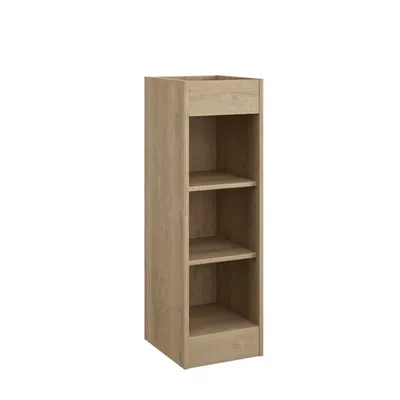 Petite bibliothèque effet bois marron 32x30x93 ACHILLE