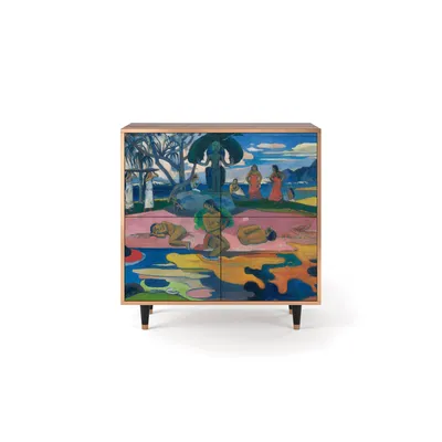 Buffet  multicolore 4 portes L 94 cm DAY OF THE GOD BY PAUL GAUGUIN