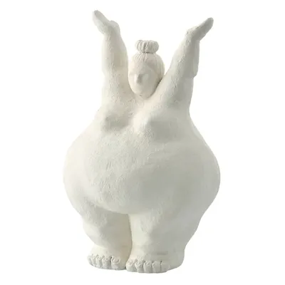 Statuette en polyrésine blanche H28