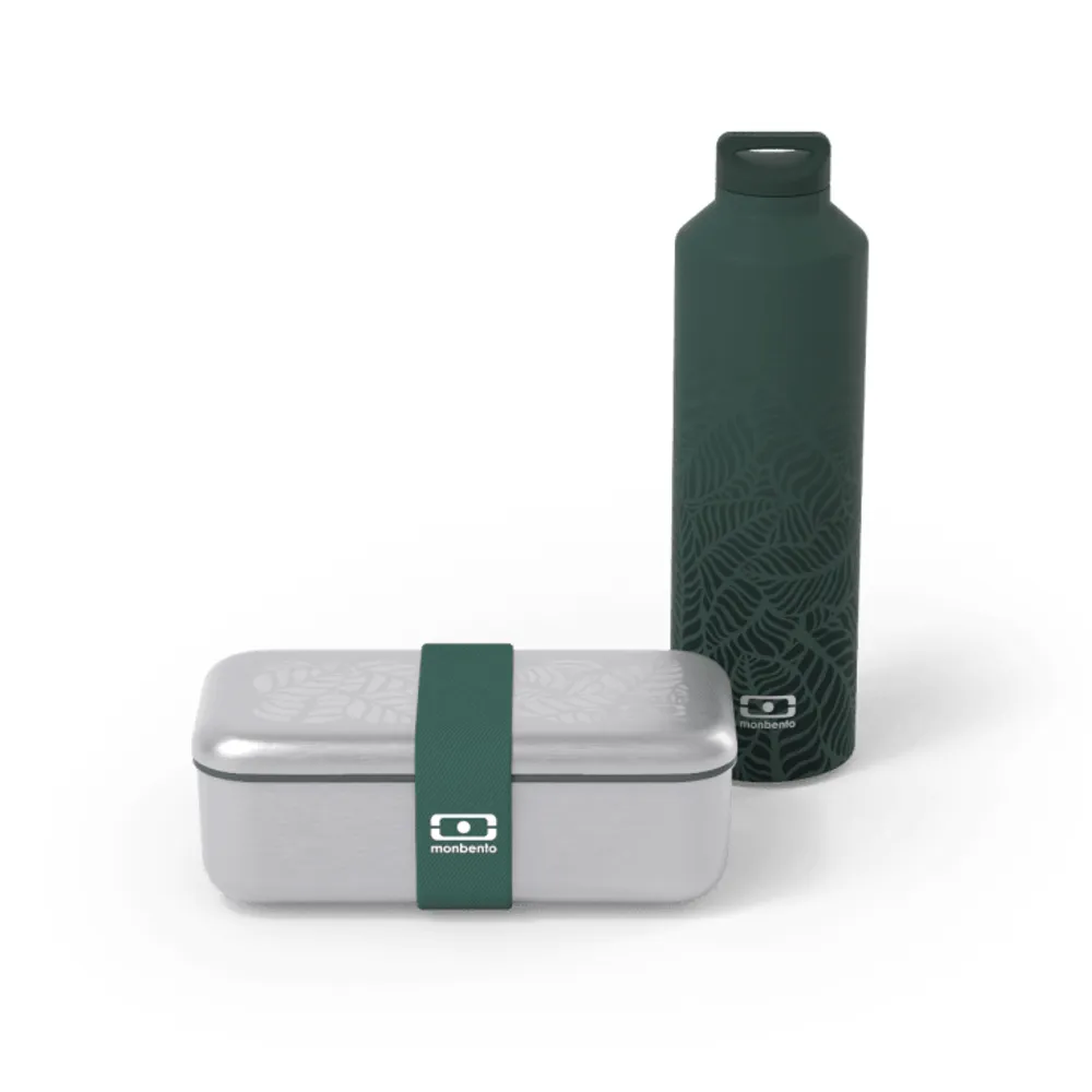 Pack lunch box et bouteille isotherme adulte graphic jungle 0,7L MB SENSE + MB STEEL