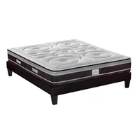 Ensemble  160x200  Matelas Ressorts + Sommier Bois DIVIN