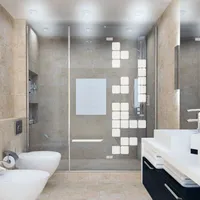 Film Occultant jeux de cubes pour Vitre/Douche 150x45cm