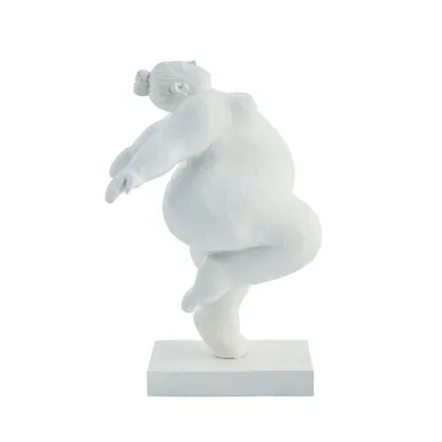 Statuette en polyrésine blanche H23