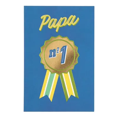 Carte Fête Des Pères - Médaille Papa