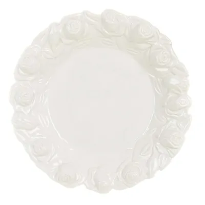 Assiette en céramique blanche D21 cm