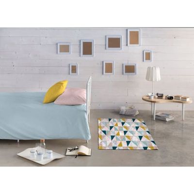 Tapis géométrique scandinave en polyester multicolore 160x230 | Maisons du Monde