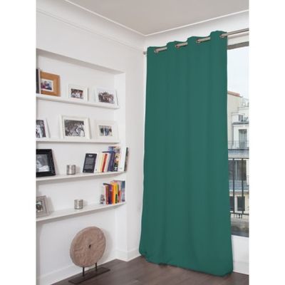 Rideau phonique thermique occultant bleu 140x260 | Maisons du Monde