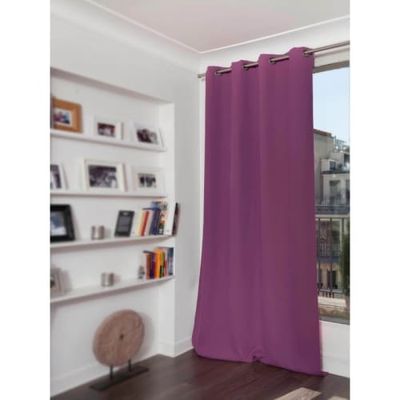Rideau phonique thermique occultant violet 140x260 | Maisons du Monde